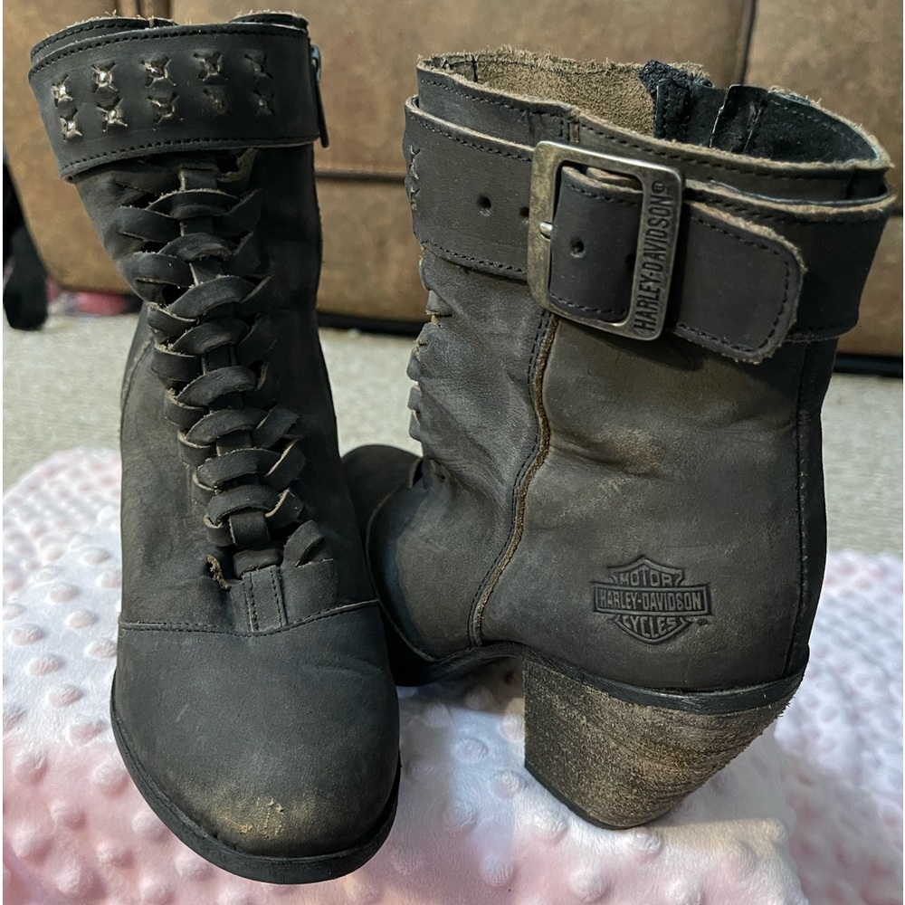 Harley-Davidson heeled boots
